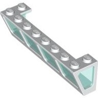 Lego okno pro loď 2x8x2, bílá (4528785)